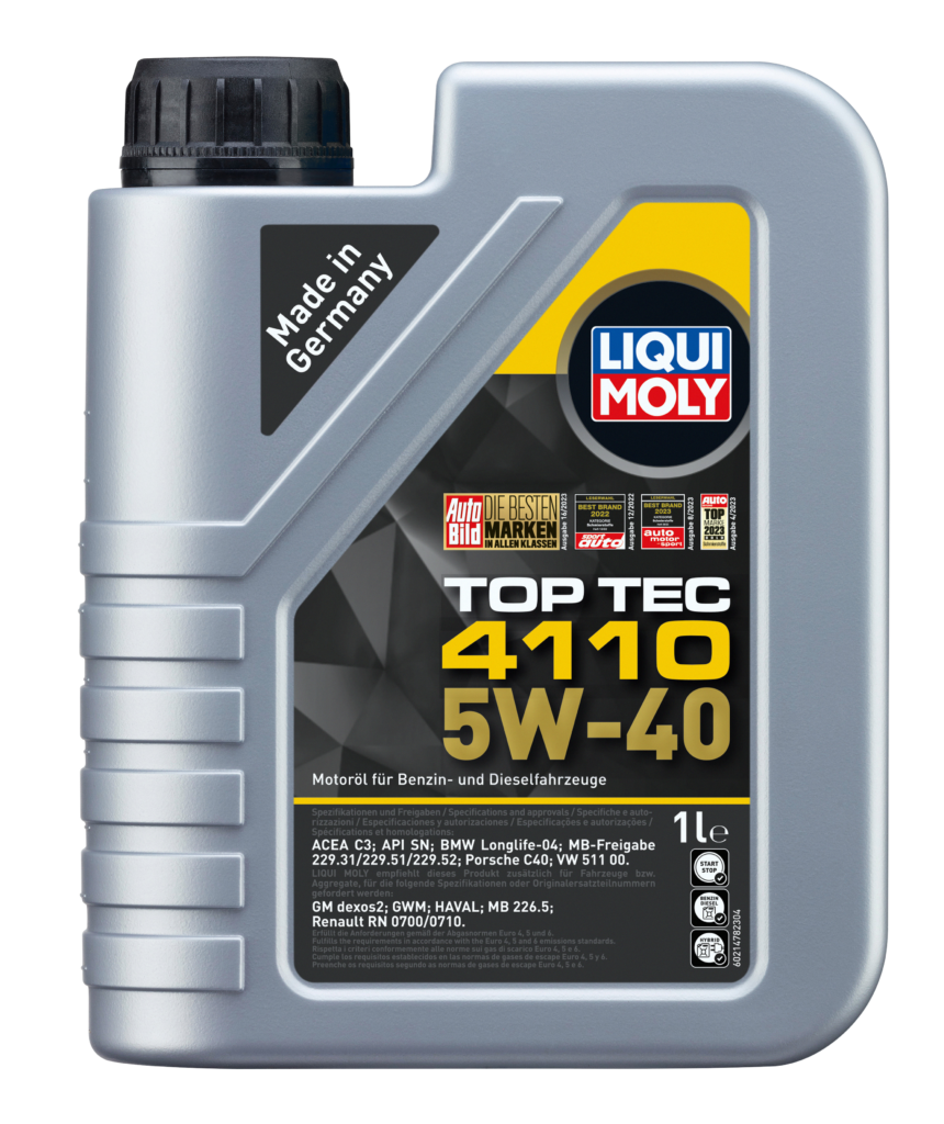 メンテナンス LIQUI MOLY TOP TEC 4110 5W-40 5L 21478-Top-Tec-4110-5W-40-1l-