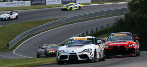 The Marco Polo Motorsports #71 Toyota GR Supra GT4 EVO2 Racing at Barber Motorsports Park | Credit: Chris Green